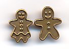 2 Gingerbread Buttons