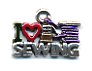 I Love Sewing Charm