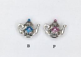 Teapot Charm - Silver